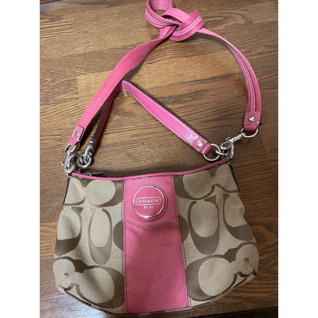 COACH コーチ ショルダーバッグ ハンドバッグ ピンク ガーリー 正規品 | フリマアプリ ラクマ