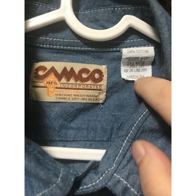 camco(カムコ)の名作camco カムコシャンブレーシャツ  Mサイズ メンズのトップス(シャツ)の商品写真