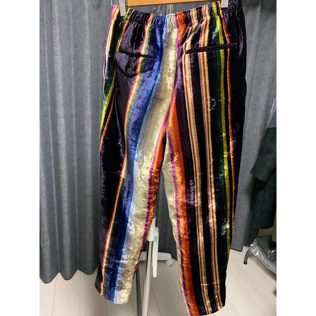 toga virilis 21aw velvet stripe pants-