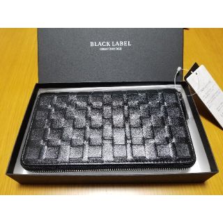 ブラックレーベルクレストブリッジ(BLACK LABEL CRESTBRIDGE)の【新品】ブラックレーベルクレストブリッジ　長財布　牛革　本革　バーバリー(長財布)