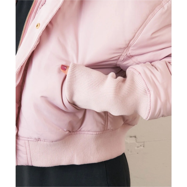 MIIA(ミーア)のMIIA ファー付き2WAYブルゾン ピンク レディースのジャケット/アウター(ブルゾン)の商品写真
