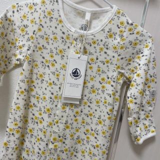 プチバトー(PETIT BATEAU)のプチバトー ロンパース＆ヘアバンド＆シューズセット 新品(ロンパース)