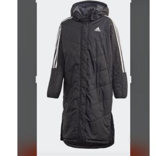 アディダス(adidas)の新品　未使用　アディダス  adidas ベンチコート　160 ブラック×グレー(ウェア)