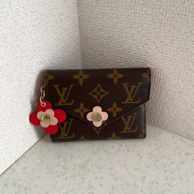 LOUIS VUITTON - ヴィトン LOUIS VITTONN フラワーチャーム 財布 ミニ
