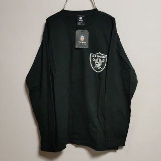 マジェスティック(Majestic)のNFL レイダース ライダース ロンT ブラック ワンポイントロゴ(Tシャツ/カットソー(七分/長袖))