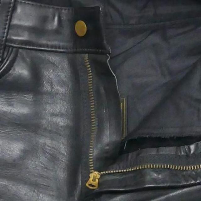 VANSON - アメリカ製 バンソン レザーパンツ メンズ W28 黒 バイク 革