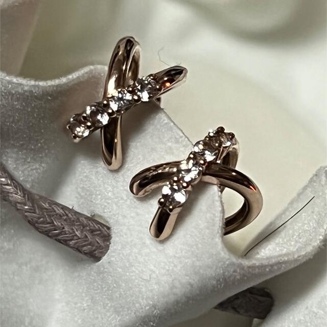 STAR JEWELRY(スタージュエリー)のスタージュエリー クロス イヤリング K10  レディースのアクセサリー(イヤリング)の商品写真