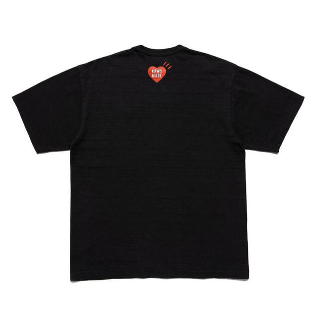 L HUMAN MADE T-SHIRT KAWS #2BLACK カウズ 1