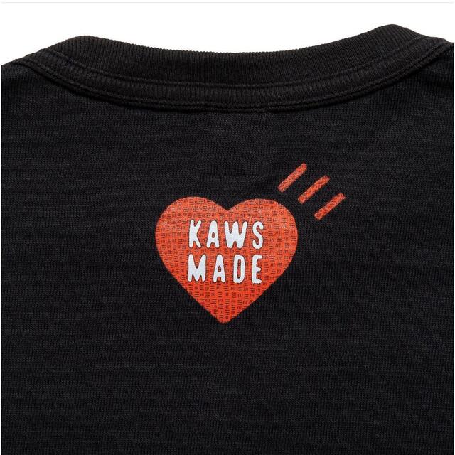 L HUMAN MADE T-SHIRT KAWS #2BLACK カウズ 2