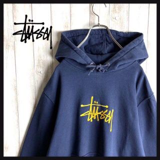 STUSSY - 【希少カラー】ステューシー☆センター刺繍 パーカー