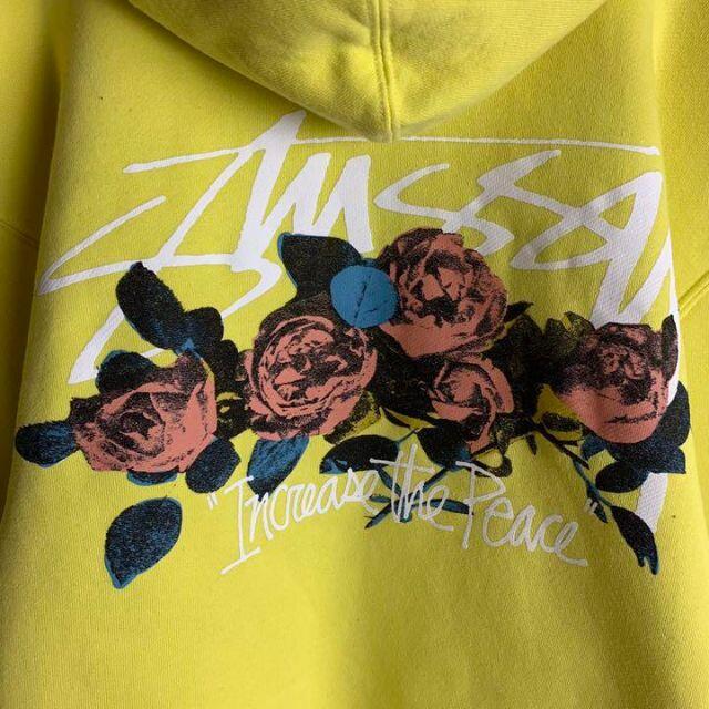 STUSSY   希少カラーステューシーバックプリント パーカー