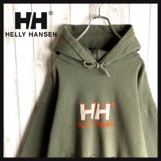 ヘリーハンセン(HELLY HANSEN)の【希少カラー】ヘリーハンセン☆センターロゴ パーカー パイル地 刺繍 入手困難(パーカー)