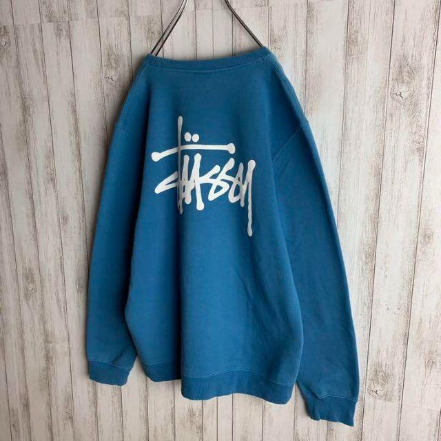 即完売✨希少　STUSSY ステューシー バックプリント スウェット　黒タグ