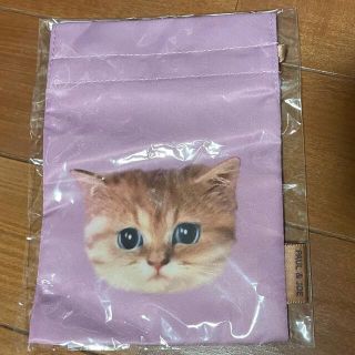 ポールアンドジョー(PAUL & JOE)の【お値下げ】ポール&ジョー　ノベルティ巾着　猫(ノベルティグッズ)