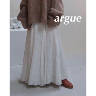 ロンハーマン(Ron Herman)のargue⭐︎FRENCH LINEN WASHABLE FLARE-SKIRT(ロングスカート)