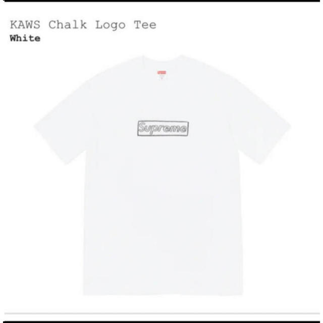 supreme KAWS Chalk Logo Tee