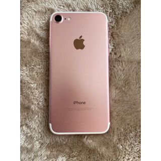 アップル(Apple)の美品★iPhone7 ローズゴールド32GB simフリー(スマートフォン本体)