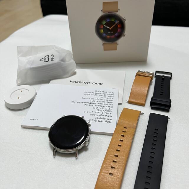 HUAWEI WATCH GT2 42mm Classic ベージュ おまけ付き スマホ/家電/カメラのスマホアクセサリー(その他)の商品写真