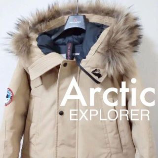 arctic explorer chill タン ベージュ Ｌサイズ(ダウンジャケット)