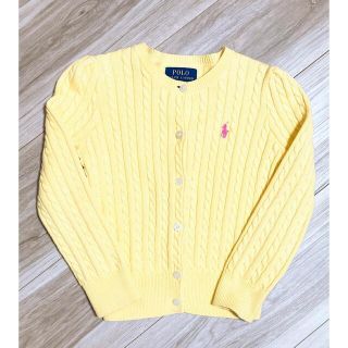 ポロラルフローレン(POLO RALPH LAUREN)のポロラルフローレン 長袖 カーディガン イエロー 4T(カーディガン)