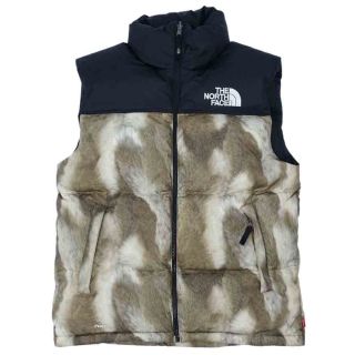 シュプリーム(Supreme)のシュプリーム ノースフェイス Fur Print Nuptse Vest(ダウンベスト)