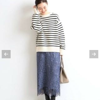イエナ レーススカート タイト ブルー 36 新品 未使用