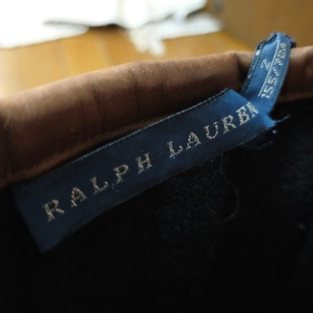 Ralph Lauren(ラルフローレン)の美品 ラルフローレン RALPH LAUREN スカート  レザー ブラック レディースのスカート(ひざ丈スカート)の商品写真