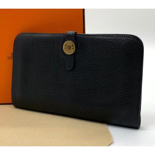 エルメス(Hermes)の⭐️ No,13様 専用 エルメス ドゴン GM デュオ 長財布 トゴ ブラック(長財布)