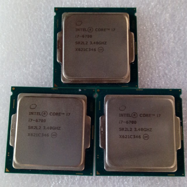 最安値挑戦】 INTEL core i7 6700 CPU 3枚セット PCパーツ - abacus-rh.com