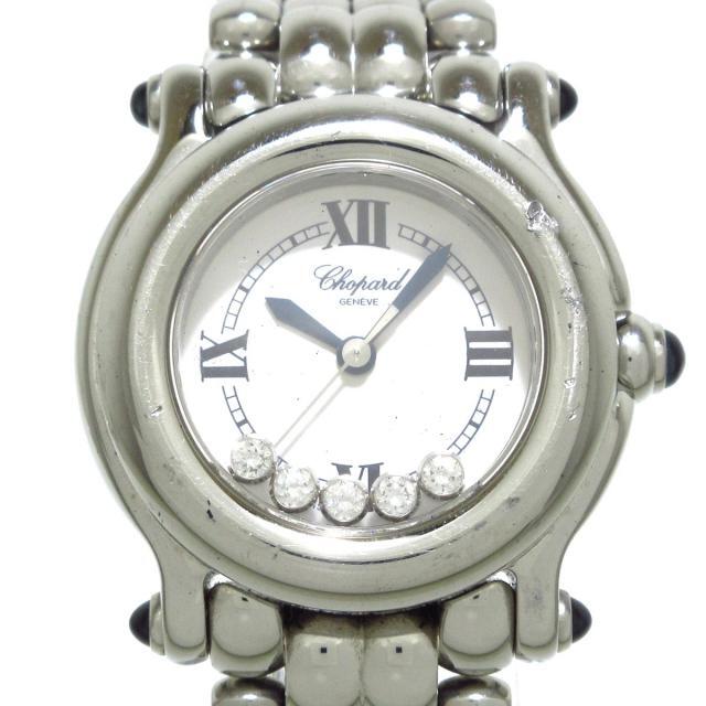 価格は安く Chopard - 白 ハッピースポーツ 腕時計 ショパール 腕時計