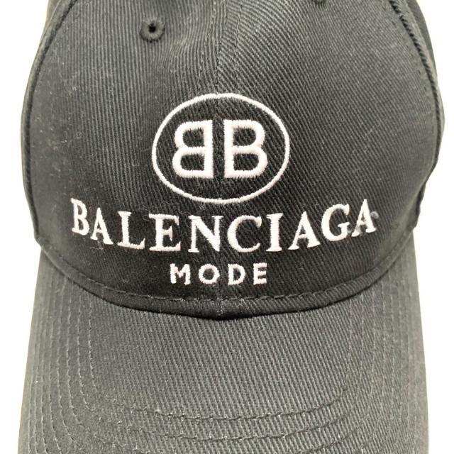 Balenciaga(バレンシアガ)のバレンシアガ キャップ - 黒×白 コットン レディースの帽子(キャップ)の商品写真