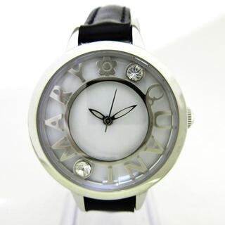 マリークワント(MARY QUANT)のマリクワ 腕時計 レディース 白×シルバー(腕時計)