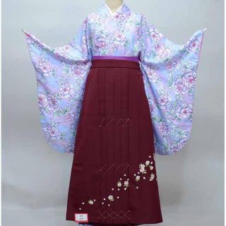 着物袴セット ジュニア用へ直し 135～150cm 袴色変更可能 NO36051(和服/着物)