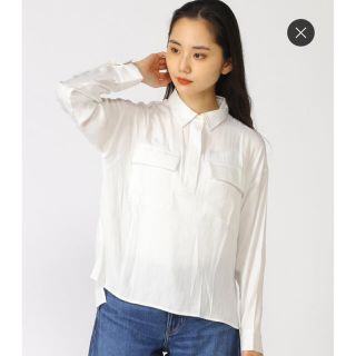 バナナリパブリック(Banana Republic)の美品　バナナリパブリック　M  オーバーサイズ ポップオーバーシャツ(シャツ/ブラウス(長袖/七分))