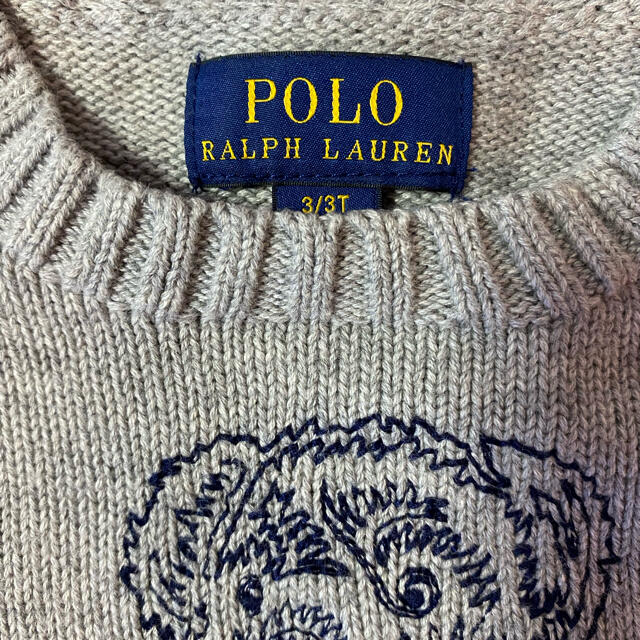 Ralph Lauren(ラルフローレン)のtomo様専用　最終お値下げ　ラルフローレン　ポロベア　ニット　3T キッズ/ベビー/マタニティのキッズ服男の子用(90cm~)(ニット)の商品写真