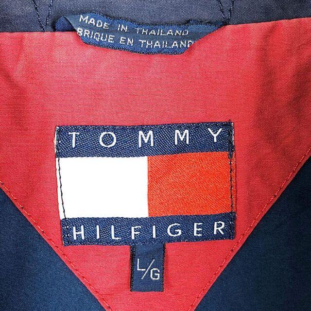 トミーヒルフィガー 90s フラッグロゴ セーリングジャケット 刺繍ワンポイント