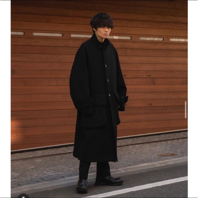 stein 20aw over sleeve stand collar coat