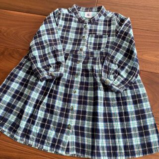 プチバトー(PETIT BATEAU)の【美品】プチバトー　ワンピース 24m/86cm(ワンピース)