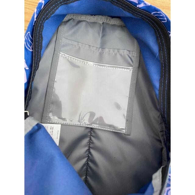 OUTDOOR(アウトドア)のoutdoor リュックサック キッズ ブルー コスメ柄 キッズ/ベビー/マタニティのこども用バッグ(リュックサック)の商品写真