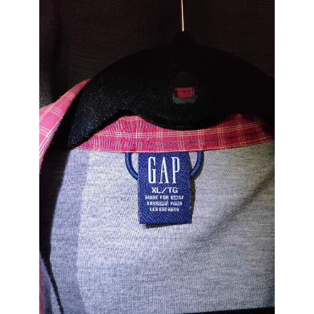 GAP(ギャップ)のGAP 長袖　チェックシャツ キッズ/ベビー/マタニティのキッズ服男の子用(90cm~)(ブラウス)の商品写真