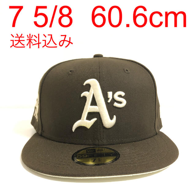 New Era ツバ裏イエロー 5/8 Cap ニューエラ アスレチクス 帽子