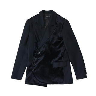 コムデギャルソン(COMME des GARCONS)のVelvet glove patch work oversized suit(セットアップ)