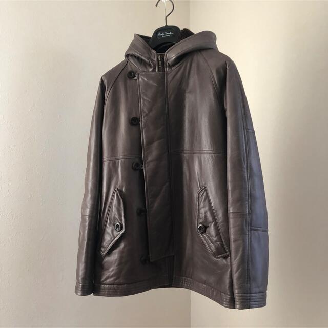 Paul Smith COLLECTION レザーブルゾン/ フード メンズ