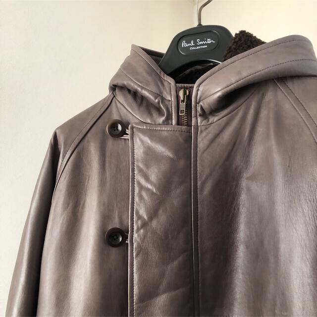 Paul Smith COLLECTION レザーブルゾン/ フード メンズ-