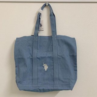 ポロラルフローレン(POLO RALPH LAUREN)の【新品未使用】US Polo ASSEN. コットントートバッグ　スカイブルー(トートバッグ)