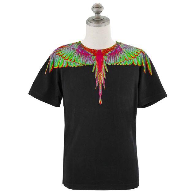 MARCELO BURLON 半袖Tシャツ ブラック×ライトブルー XXS 2022年