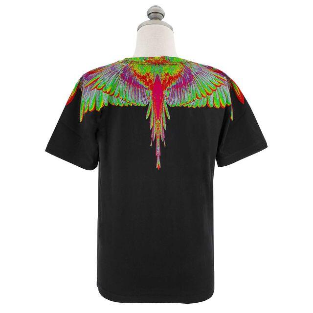 MARCELO BURLON 半袖Tシャツ ブラック×ライトブルー XS