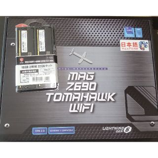 MSI Z690 TOMAHAWK WIFI DDR5メモリセット(PCパーツ)