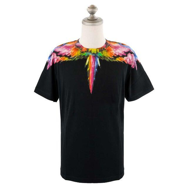 MARCELO BURLON 半袖Tシャツ ブラック×マルチカラー S - Tシャツ ...