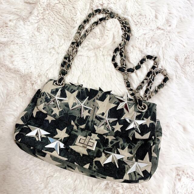 mia bag ミアバッグ デニム チェーンバッグ 売り切れ必至！ 7040円